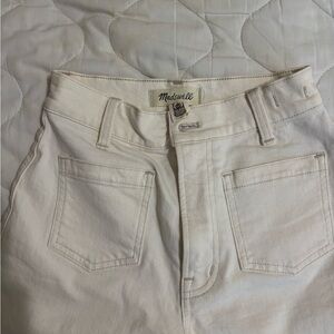 Madewell Cream Perfect Vintage Wide Leg Jeans